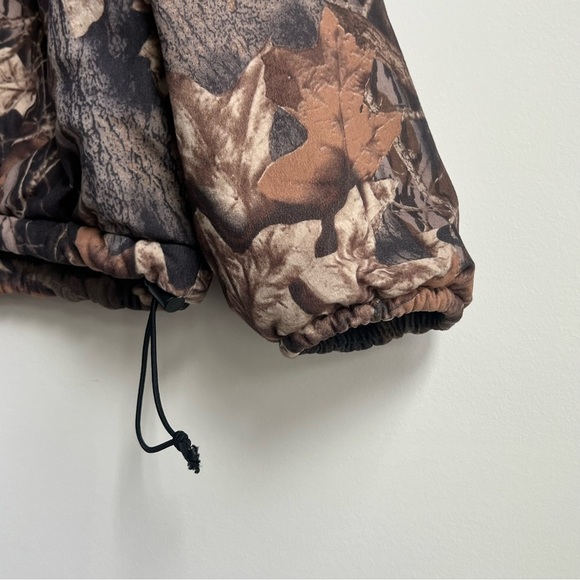 Vintage LL Bean x Mossy Oak Break-up XL Camo Jacket 1/2 Zip Hunting Camouflage - Picture 4 of 15